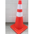 Fluorescent Orange Flexible Road Safety PVC Traffic Cone
